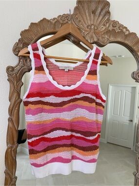 LOFT Striped Knit Tank